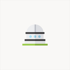 observatory icon flat design