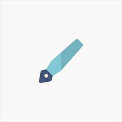 pen icon flat design