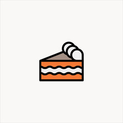 pie icon flat design