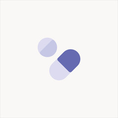 pills icon flat design