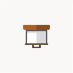 presentation icon flat design