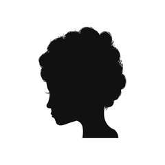 Woman head silhouette icon vector illustration graphic design
