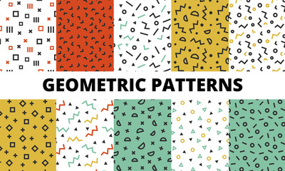 geometric memphis patterns
