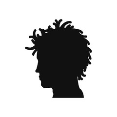 Man head silhouette icon vector illustration graphic design