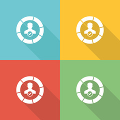 Skills Flat Icon Concept