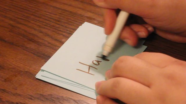 Writing happy