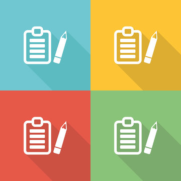 Prosedure Flat Icon Concept