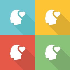 Passion Flat Icon Concept