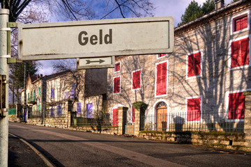 Fototapeta premium Schild 185 - Geld