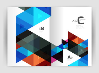 Fototapeta premium Modern business brochure or leaflet print cover template