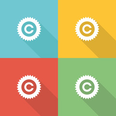 Logo Flat Icon Concept