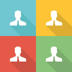 Employee Flat Icon Concept