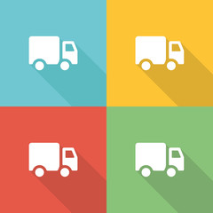 Delivery Flat Icon Concept