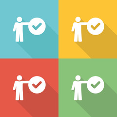 Competence Flat Icon Concept