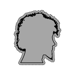 Man head silhouette icon vector illustration graphic design