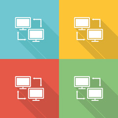 Wireless Technology Flat Icon Concept