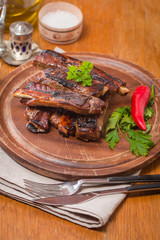 Barbecue pork ribs 
