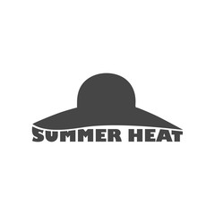 Fototapeta na wymiar Summer heat icon - Illustration