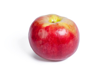 red apple isolated on the white background