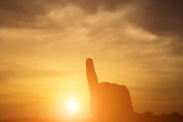 Sunset finger