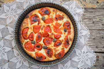Italian focaccia bread