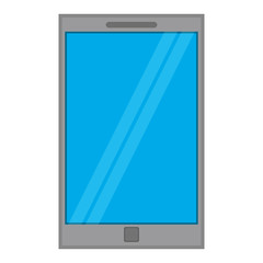 smartphone mobile technology blue screen vector illustration eps 10