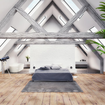 Interior design - Schlafzimmer - 3D render