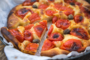 Italian focaccia bread