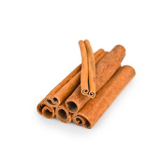 Cinnamon isolated on white background