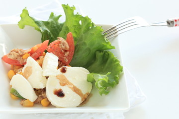 vegetable and cheese salad