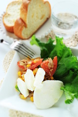 vegetable and cheese salad