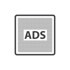 Dotted Advertisement icon