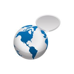 Isolated world earth icon vector illustration graphic design