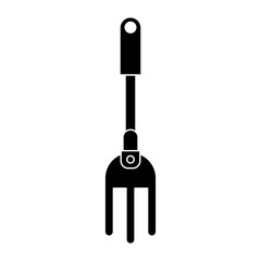 garden fork handle pictogram vector illustration eps 10