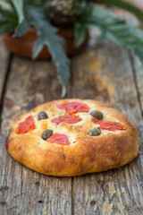 Italian focaccia bread