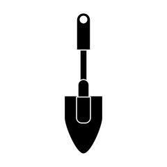 hand shovel garden tool pictogram vector illustration eps 10