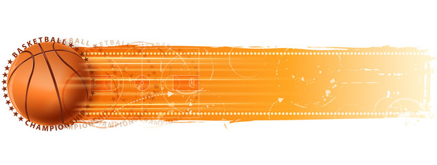 Fototapeta premium blank basketball banner