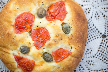 Italian focaccia bread