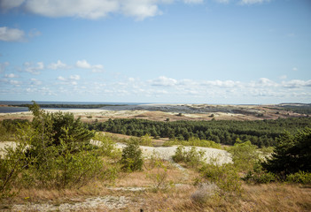 A beautiful sand dunes in a Neringa National park