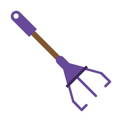 hand rake garden icon vector illustration eps 10