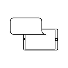 Bubble chat speakbox icon vector illustration graphic design