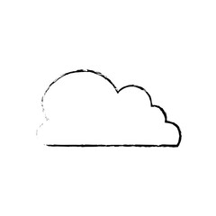 Cloud weather symbol icon vector illustration graphic design