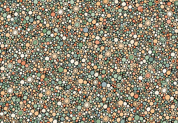 Abstract background consisting of different size colored circles.Vector