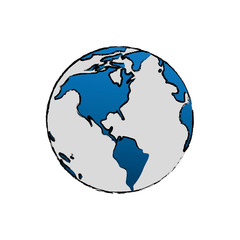 Isolated world earth icon vector illustration graphic design