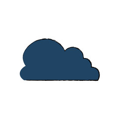 Cloud weather symbol icon vector illustration graphic design