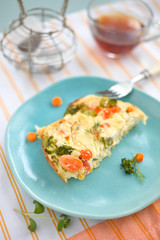 Quark- Auflauf mit Gemüse