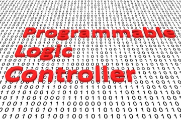 programmable logic controller in a binary code 3D illustration © profit_image