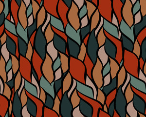 Ethnic seamless pattern. Tribal art boho print, abstract vintage ornament. Background texture, decoration - 140066390