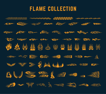 flame decoration collection