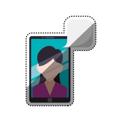 Video chat online icon vector illustration graphic design